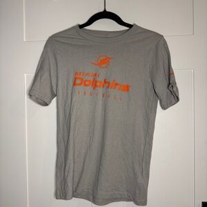 Nike Gray and Orange Miami Dolphins Tee